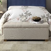 King bed store with storage bench